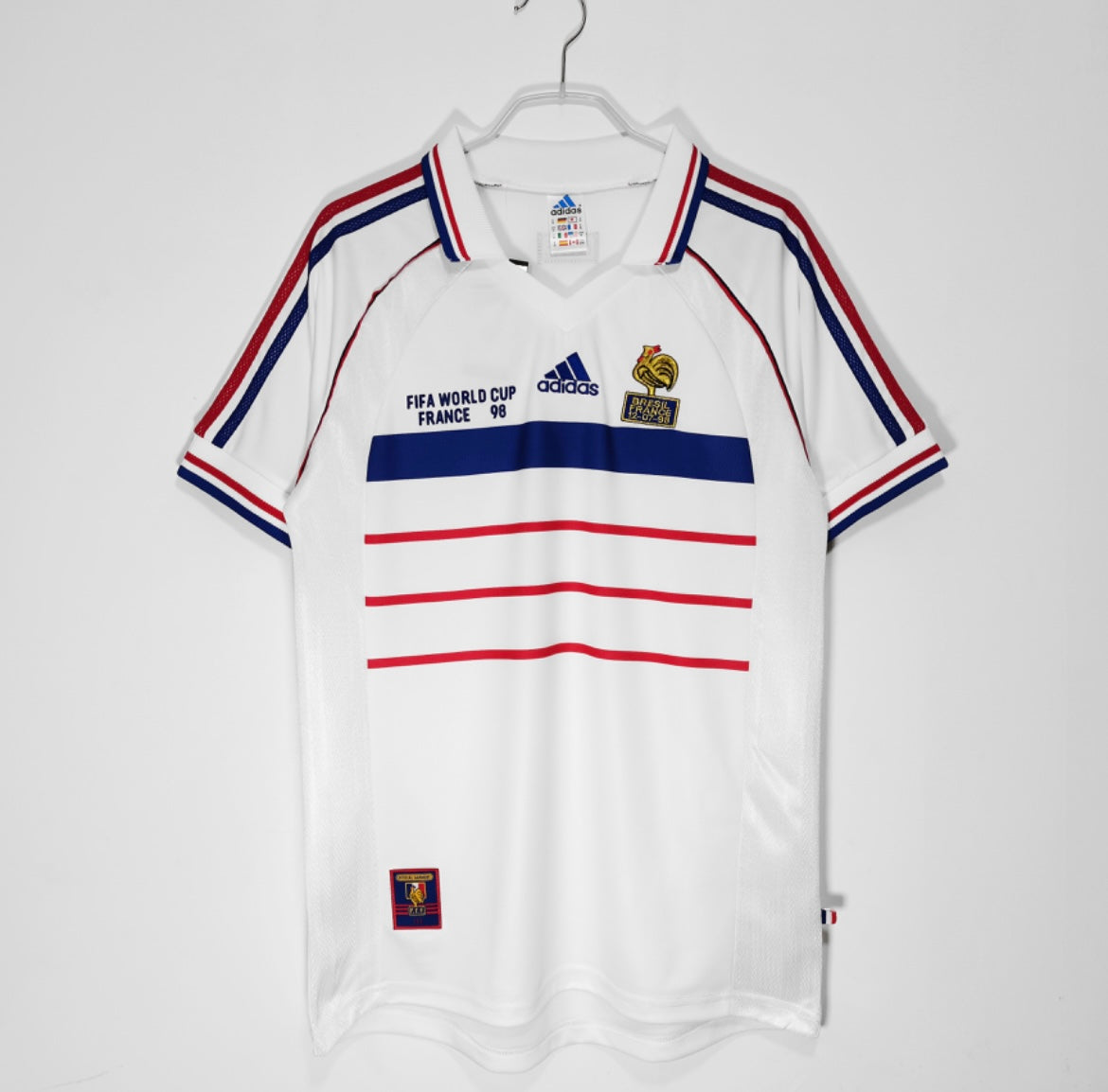 Maillot vintage domicile équipe de France 1998 (S) - Back To