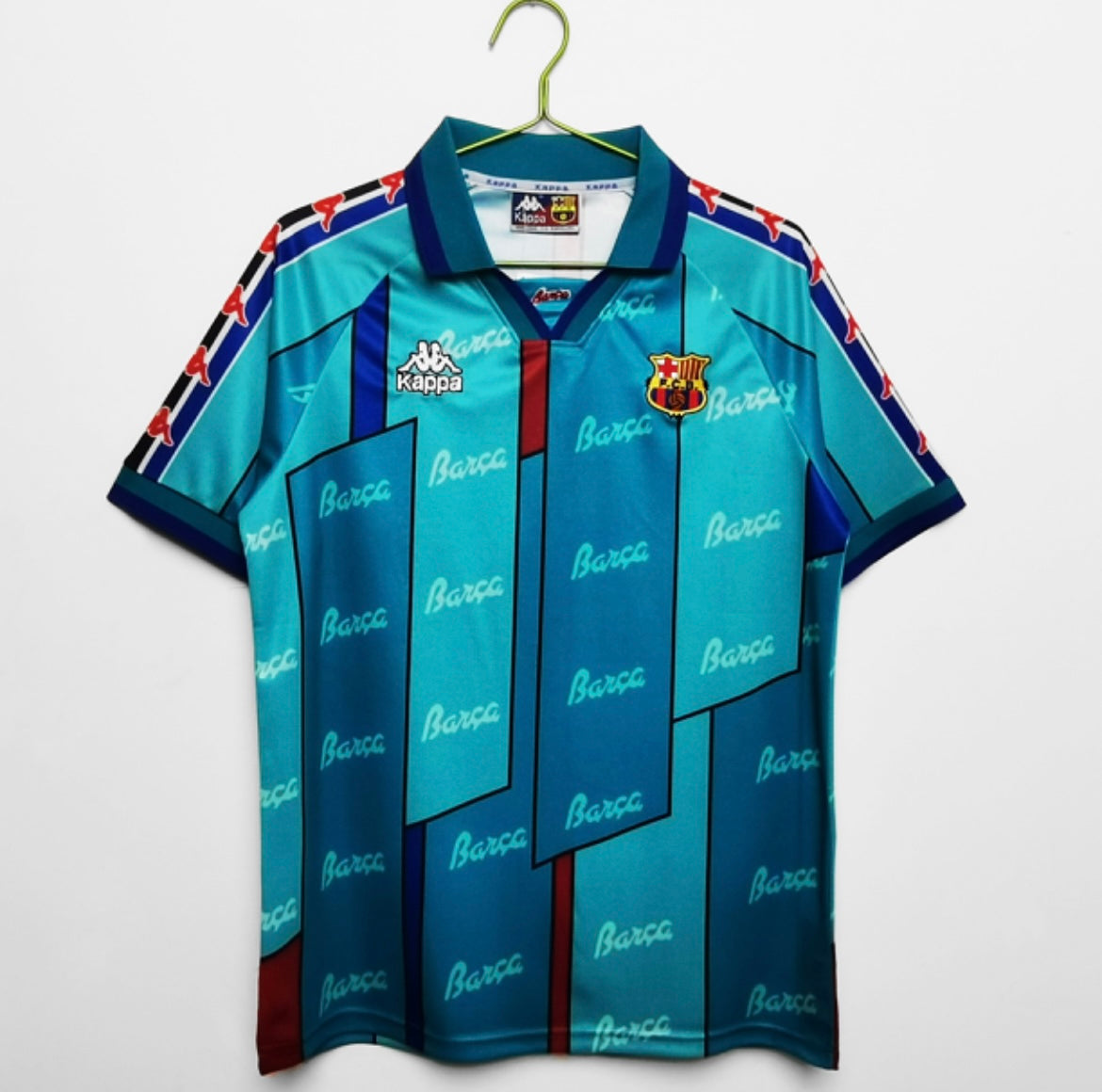 Maillot FC Barcelone Vintage Kappa 1995-1997 – Domicile – Taille L (Occasion)