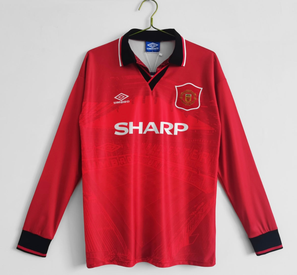 Manchester United 1994/95 Domicile à manches longues