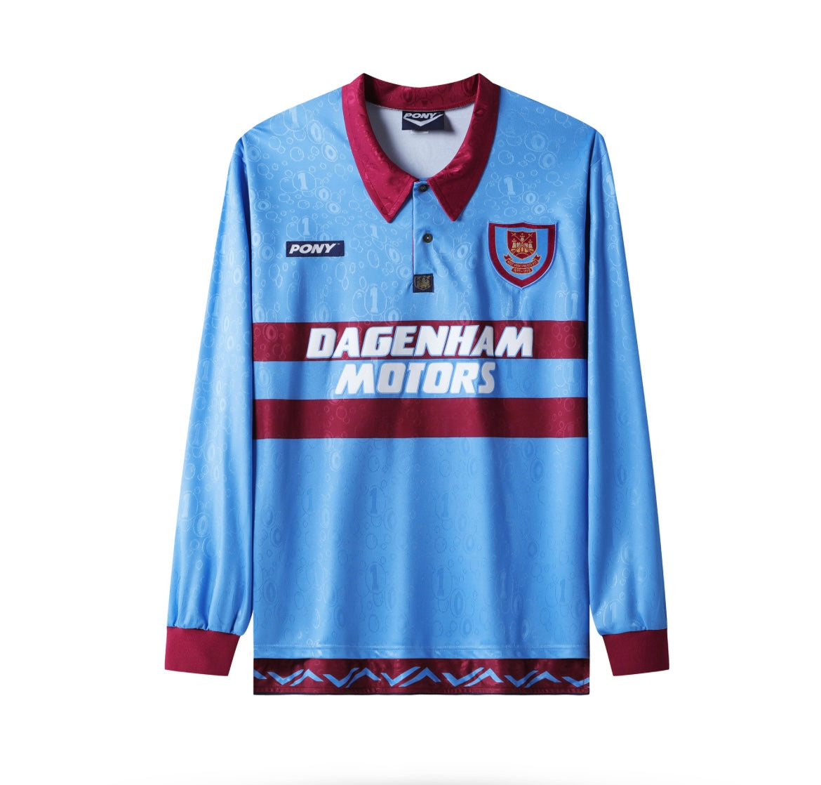 West Ham 1995/96 Extérieur à manches longues