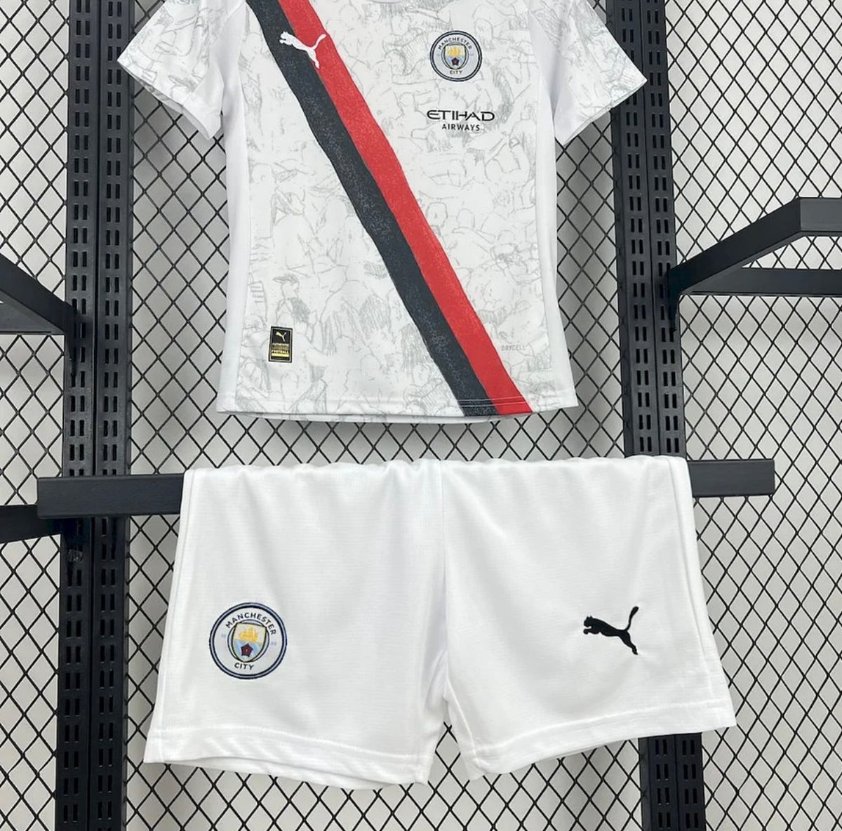 Kits Enfants Manchester City 2025/26 Extérieur