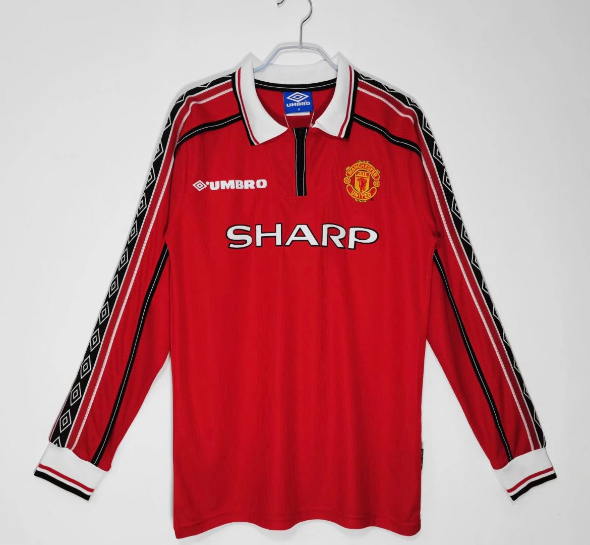 Manchester United 1998/99 Domicile à manches longues