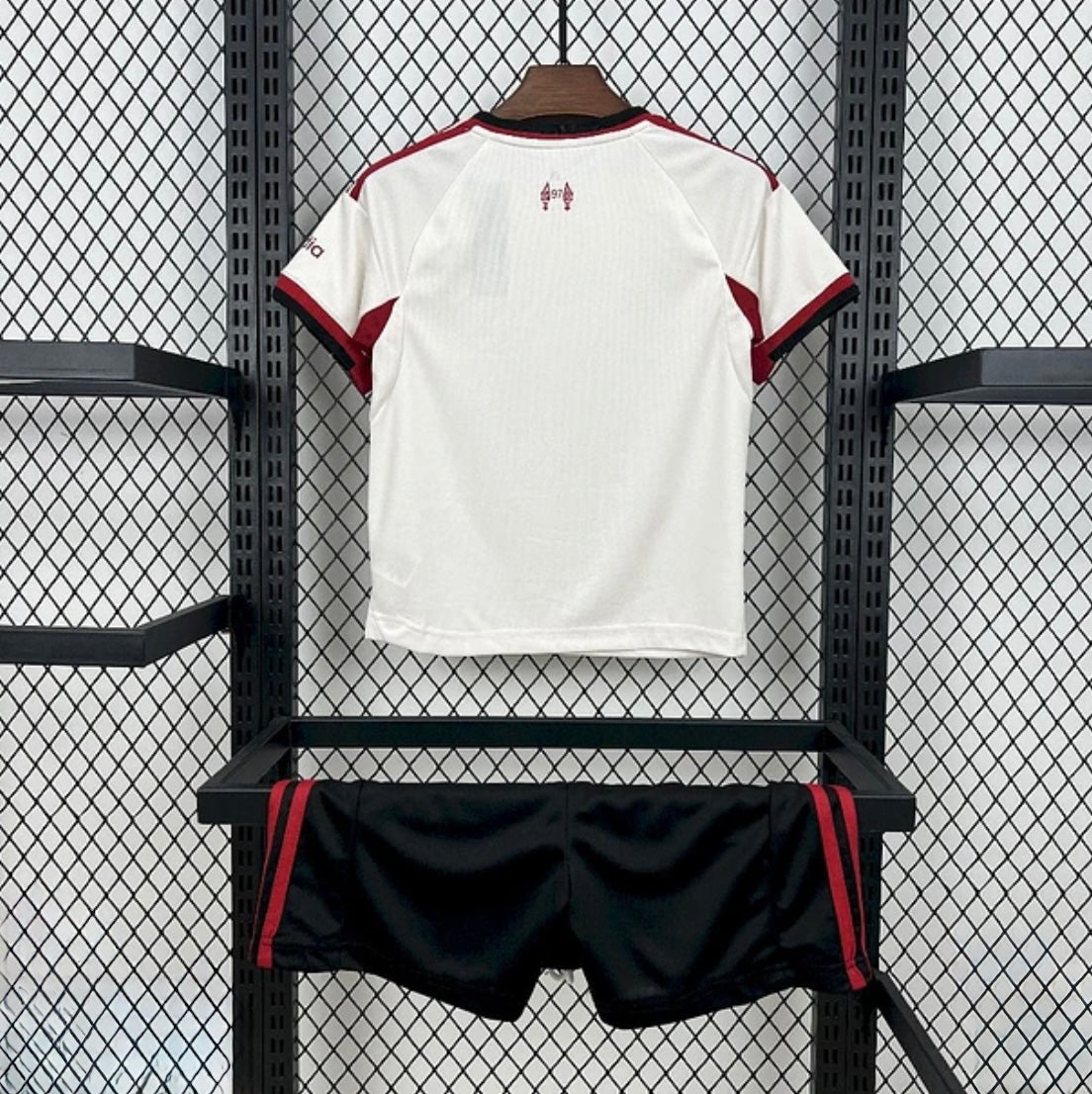 Kits Enfants Liverpool 2025/26 Extérieur