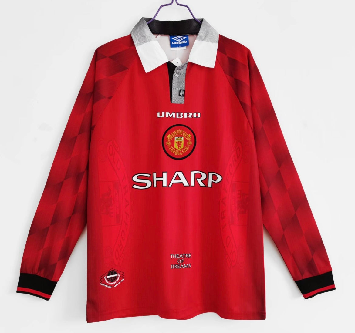 Manchester United 1996/97 Domicile à manches longues