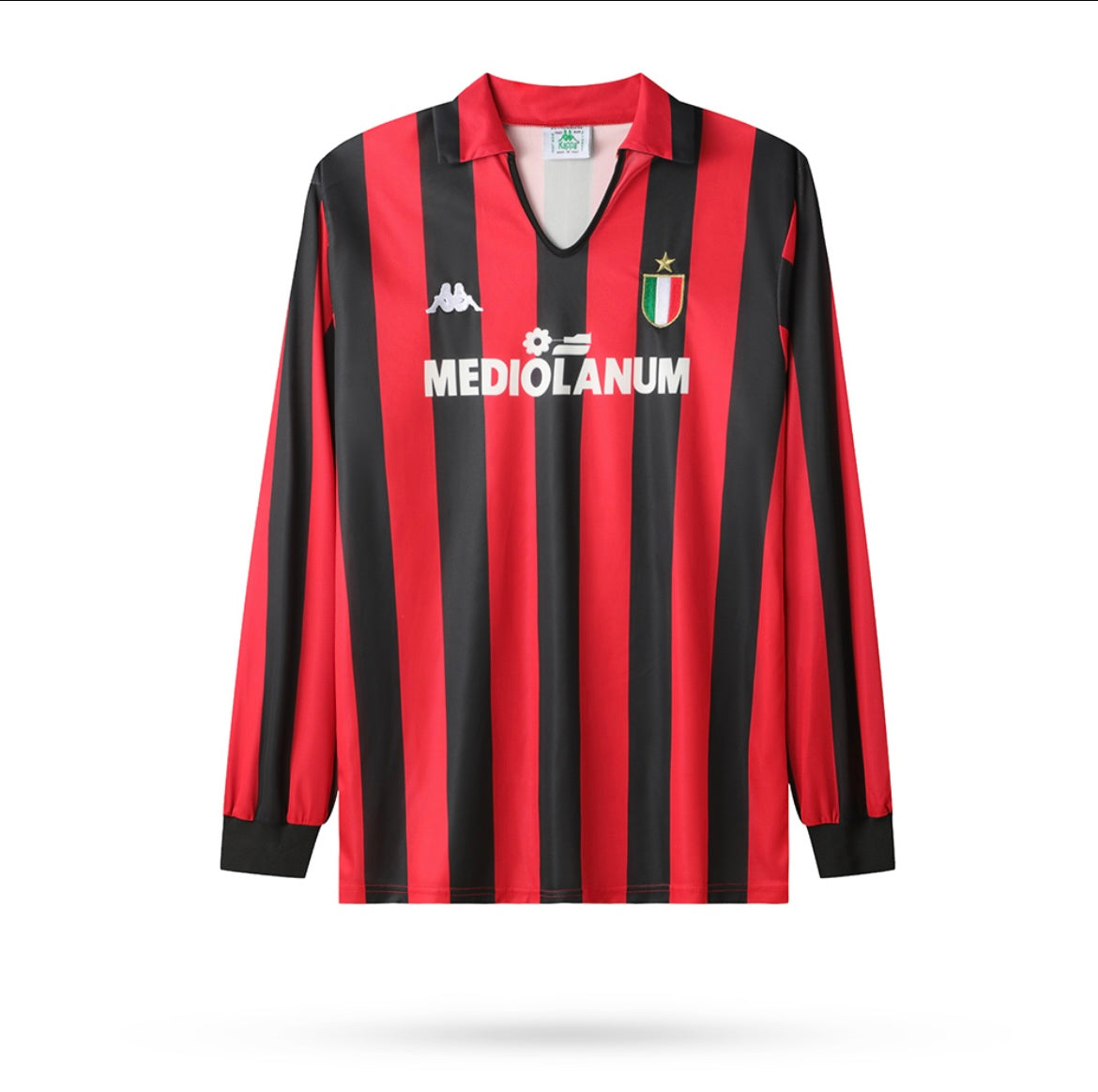 AC Milan 1988/89 Domicile à manches longues