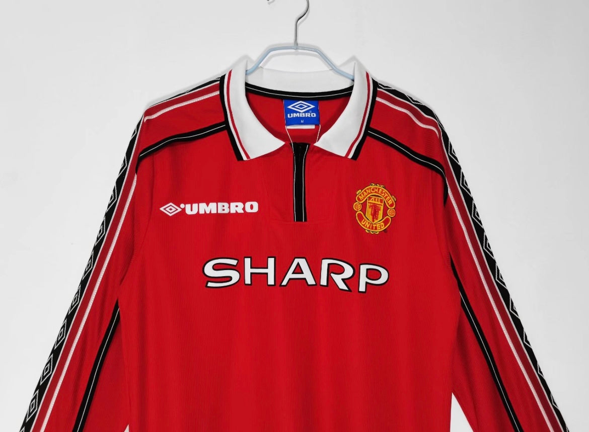 Manchester United 1998/99 Domicile à manches longues