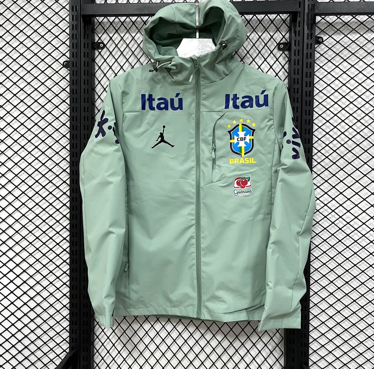 Veste Coupe-vent Brésil Verte